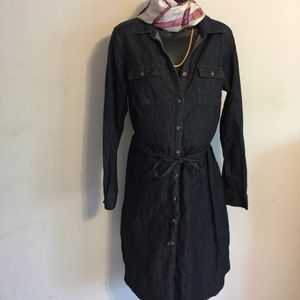 Isabelle denim Maternity Dress Sz S